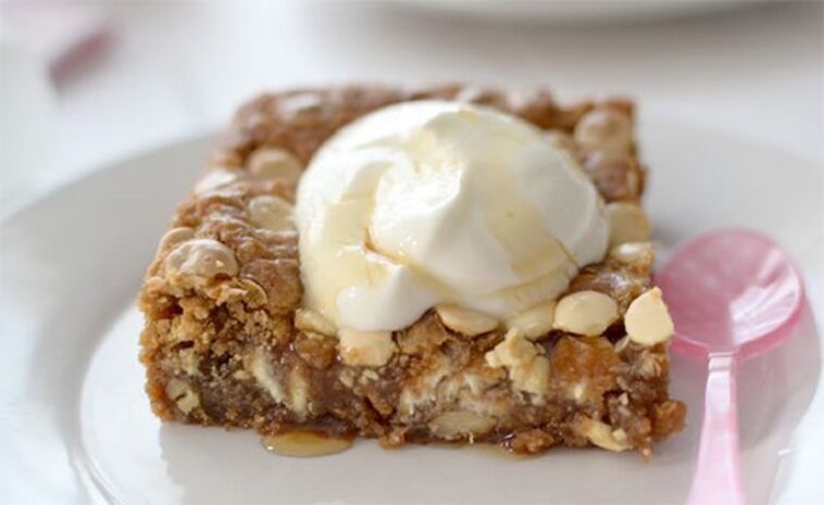 blondies de sal marina y nueces