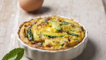 pastel de calabacin almendras y menta