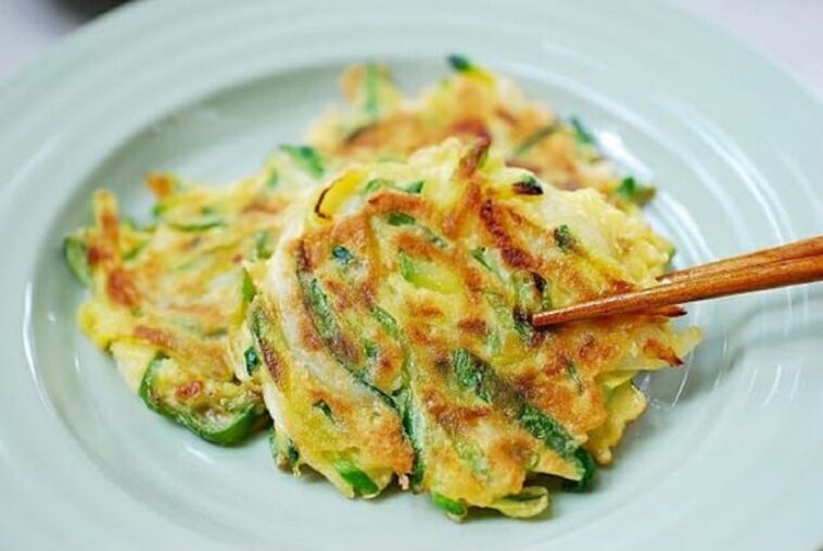 tortitas coreanas de verduras