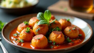 Deliziose albóndigas in salsa preparate con amore