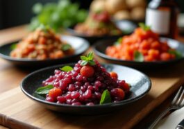 Remolacha fresca y saludable en una mesa