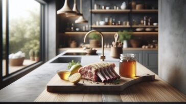 Deliciosas chuletas de cordero al horno doradas