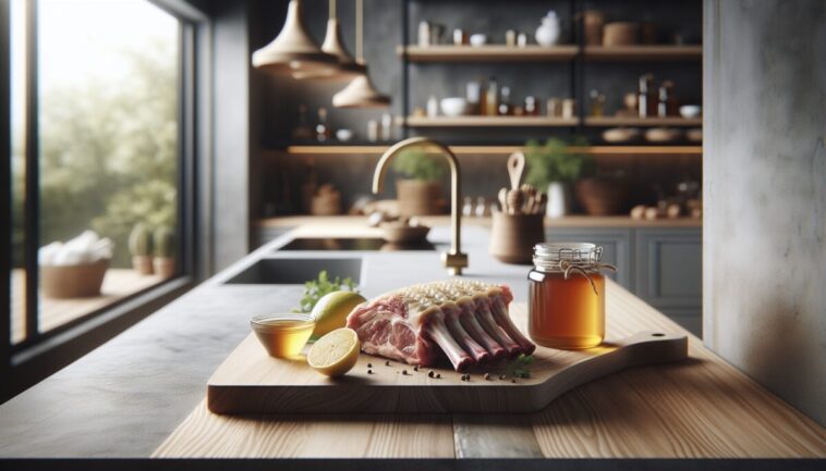 Deliciosas chuletas de cordero al horno doradas