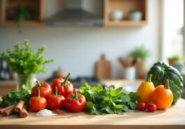 Deliziosa insalata fresca con ingredienti sani