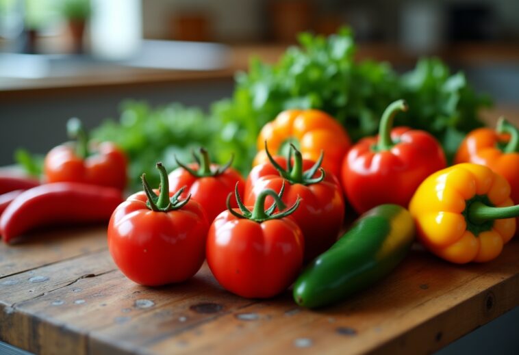 Verduras salteadas listas para ser congeladas