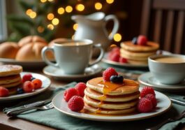 Deliziosi piatti di colazione natalizi per famiglie