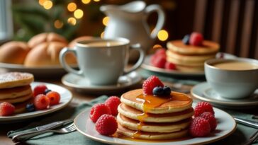 Deliziosi piatti di colazione natalizi per famiglie