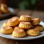 Galletas keto di burro su un piatto decorativo