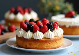 Deliciosas tartas caseras decoradas para cumpleaños