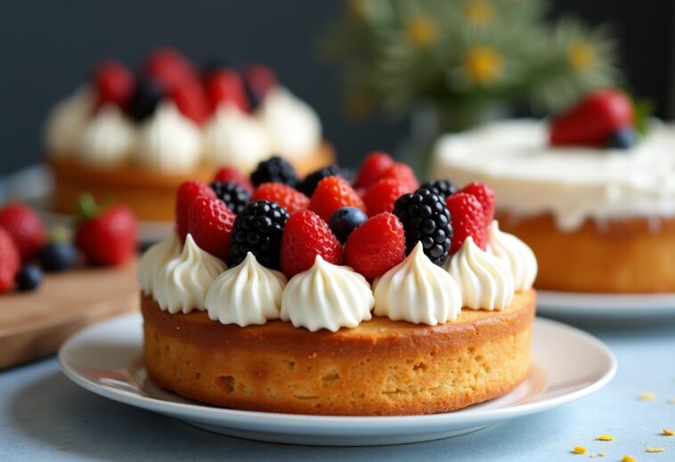 Deliciosas tartas caseras decoradas para cumpleaños