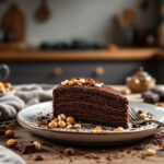 Turrón de chocolate casero preparado con Thermomix