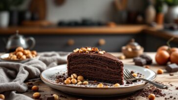 Turrón de chocolate casero preparado con Thermomix