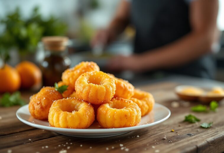 Deliziosi buñuelos di calabaza preparati con Thermomix