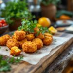 Deliciosas croquetas di chorizo appena fritte