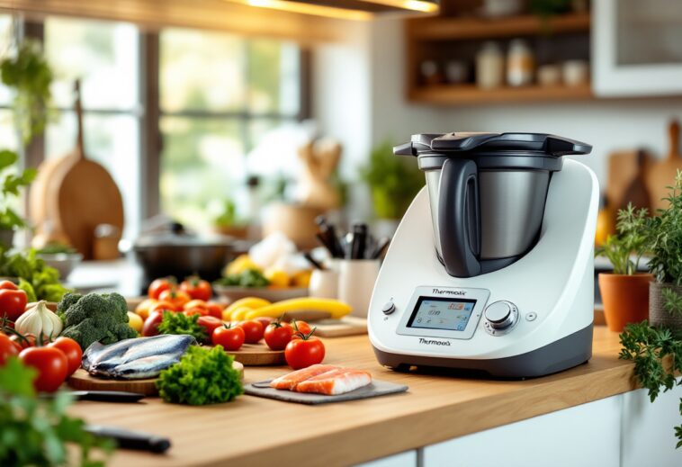 Sopa de pescado preparada en una Thermomix