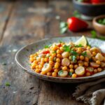 Plato de acelgas con sepia y garbanzos, ideal para invierno