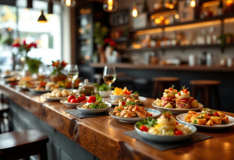 Vista del ristorante Alto Bardero a La Latina