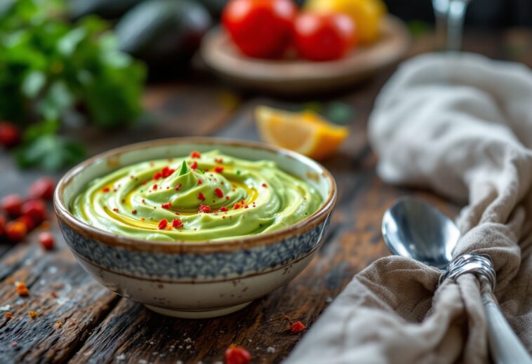 Deliziosa crema di avocado tipica del Pacifico colombiano