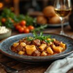 Fricandó, un plato tradicional catalán con carne y setas