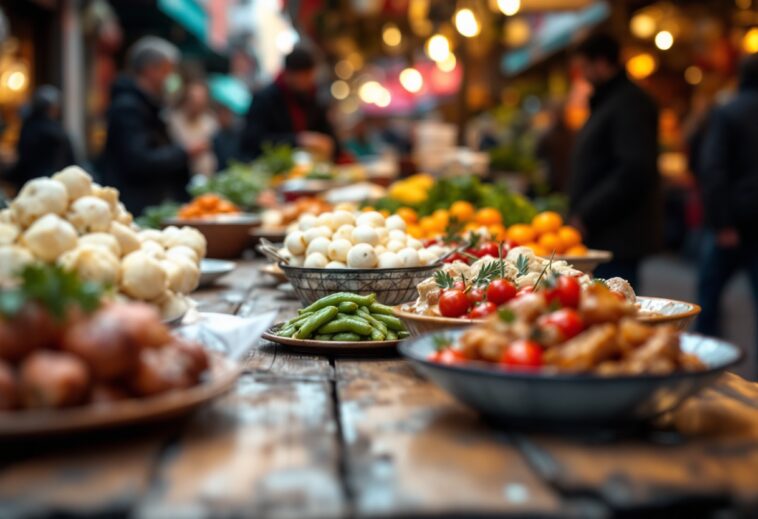 Plato típico del Casco Viejo de Bilbao con ingredientes frescos