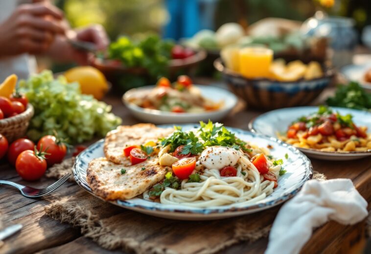 Plato típico de la gastronomía balear con ingredientes frescos