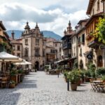 Vista panoramica de viñedos y platos típicos en Haro