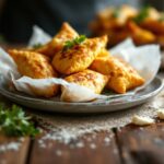 Deliciosos pastelitos de tortilla de patatas recién horneados