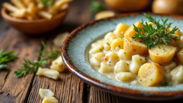 Porrusalda, zuppa tradizionale del País Vasco con porri e patate