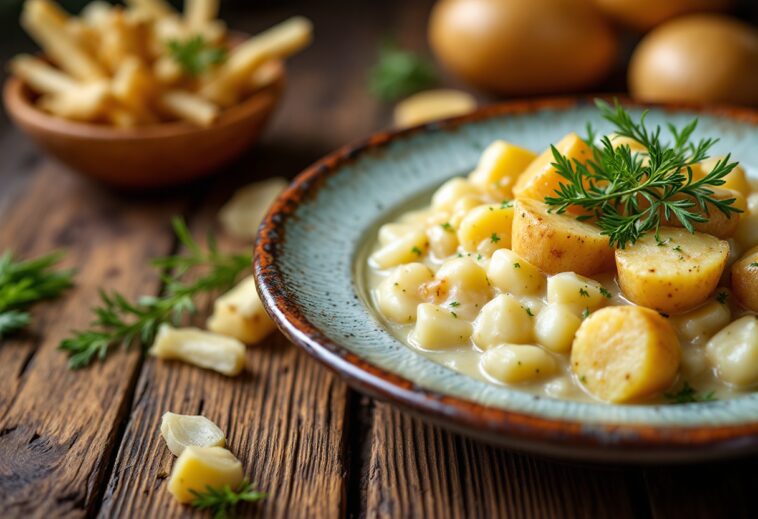 Porrusalda, zuppa tradizionale del País Vasco con porri e patate