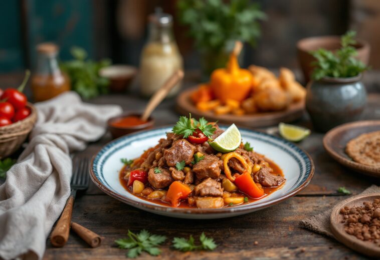 Piatto di ropa vieja tipico dell'Andalusia