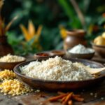 Deliciosos tamales de coco preparados para la celebración