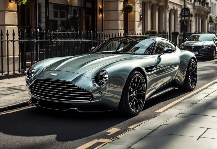 Gordon Ramsay con Aston Martin Valiant nel centro di Londra