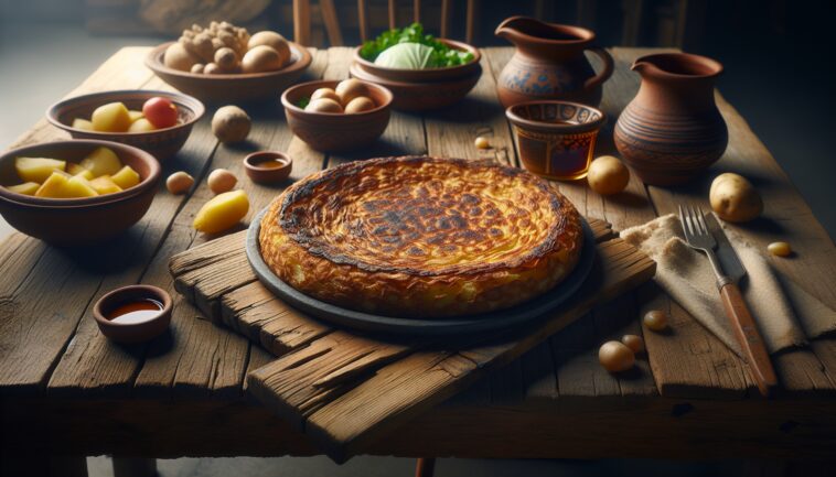 Deliziosa tortilla de patatas tipica dell'Andalusia