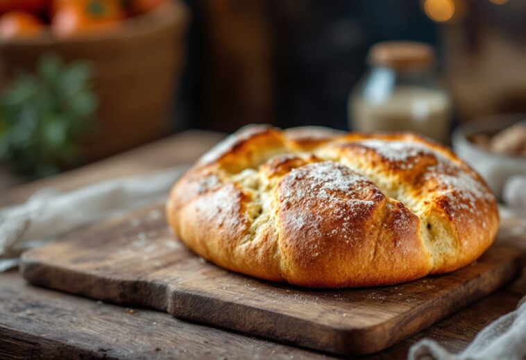 Focaccia appena sfornata preparata con Thermomix