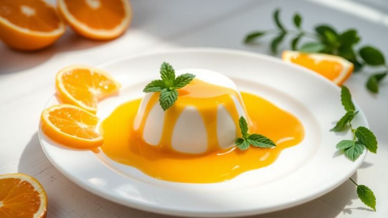 deliciosa panna cotta de yogur con salsa de naranja 1745946026